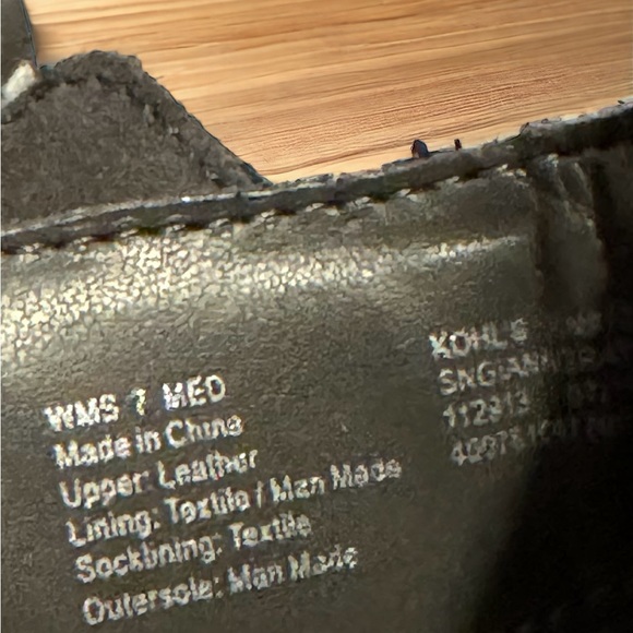 Sonoma Goods For Life Gray Leather Suede Ankle Boots 7 Medium - Picture 5 of 7